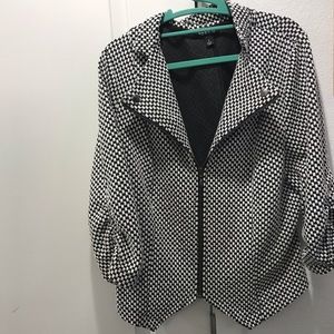 Torrid Retro houndstooth/crop jacket-super stretch